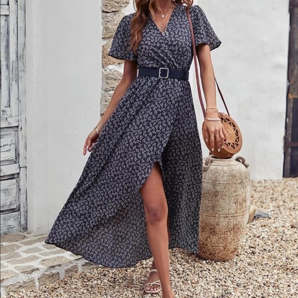 Boho floral tulip hem maxi dress - Picture 8 of 8